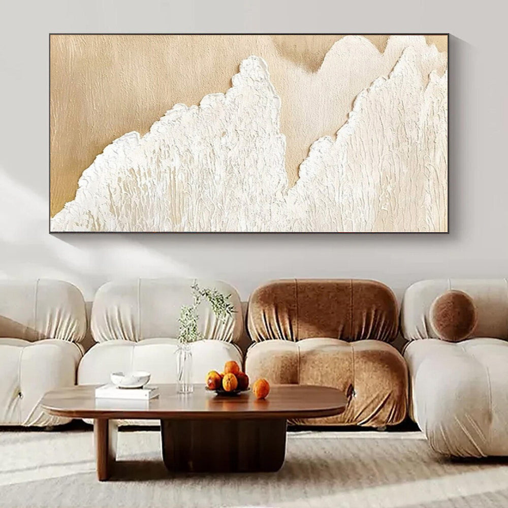 “Textured Sandy Shore Waves” – Impasto Seascape Painting CT1101
