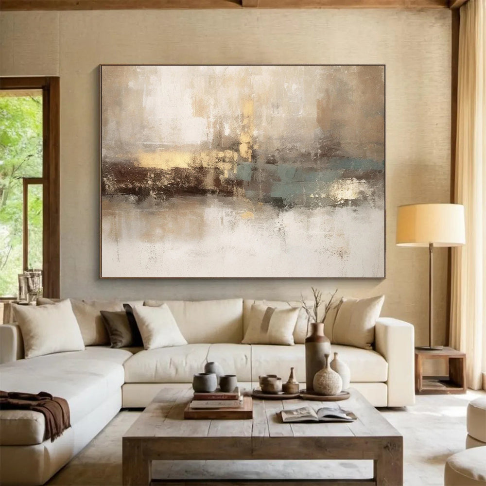 “Earthy Tones Abstract” Abstract Painting On Canvas DLZ070