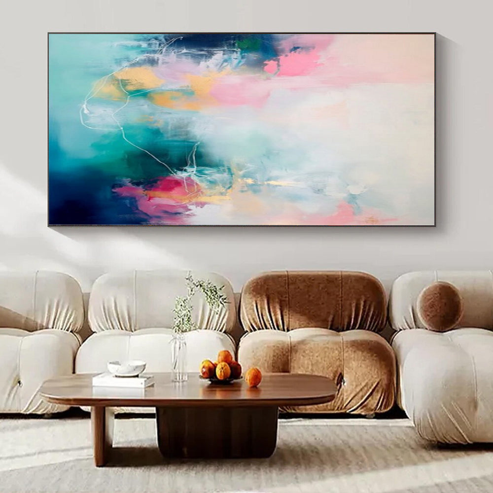 “Soft Colorful Abstract Expression” – Abstract Expressionist Painting CT1173
