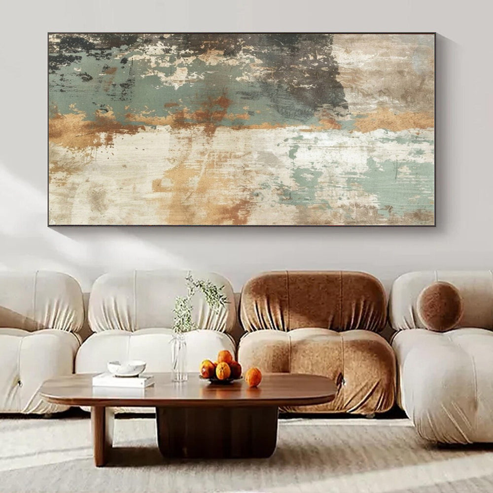 Earthy Textured Patina - Abstract Impasto Oil CT1274