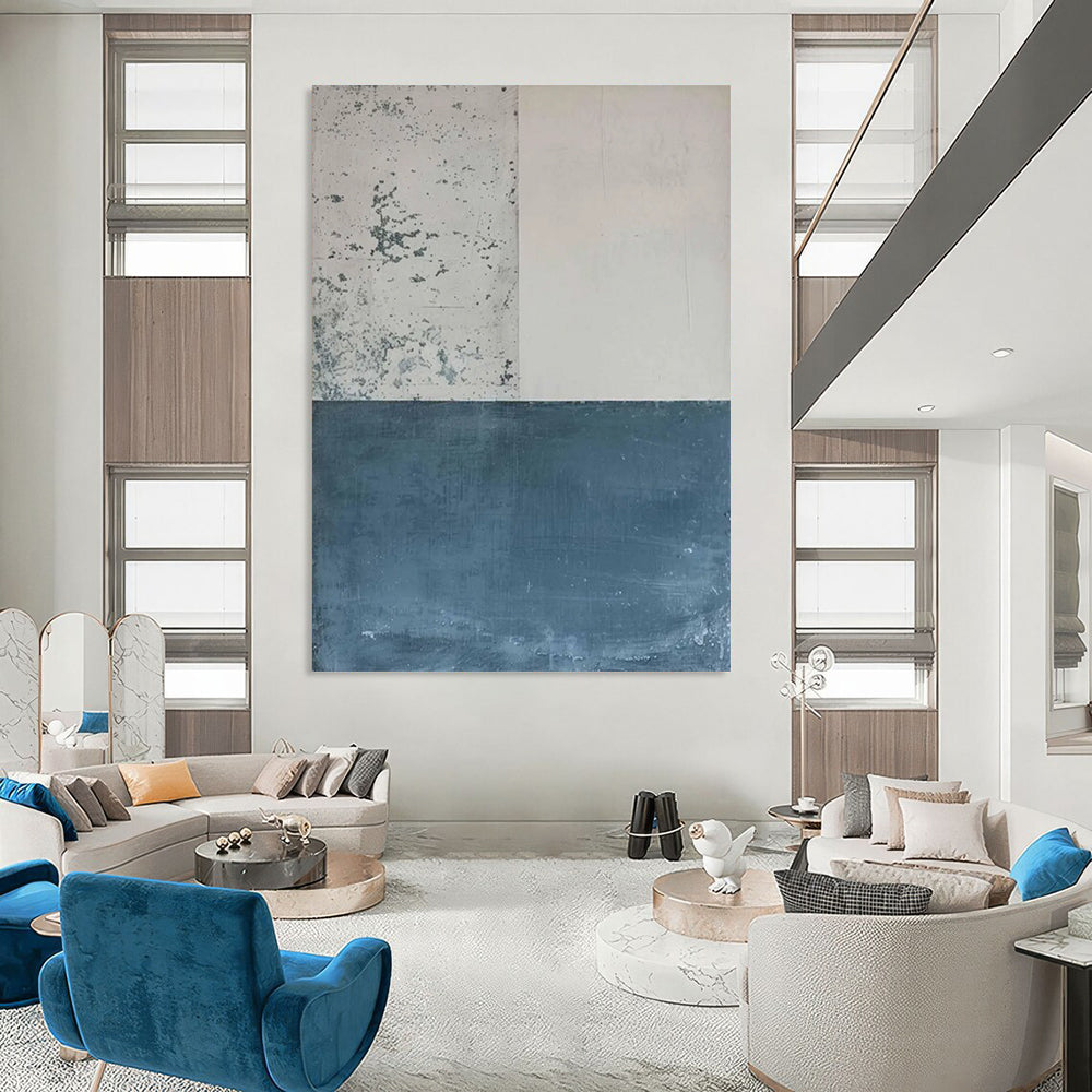 “Minimalist Color Block” - Minimalist Abstract Painting On Canvas DTP085
