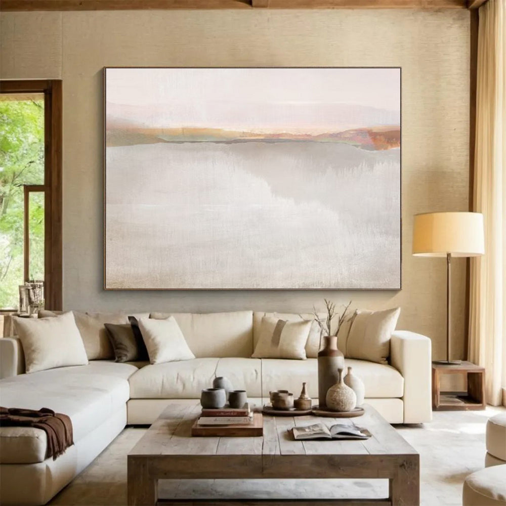 “Muted Landscape” Subtle Scenic Painting On Canvas DLZ120