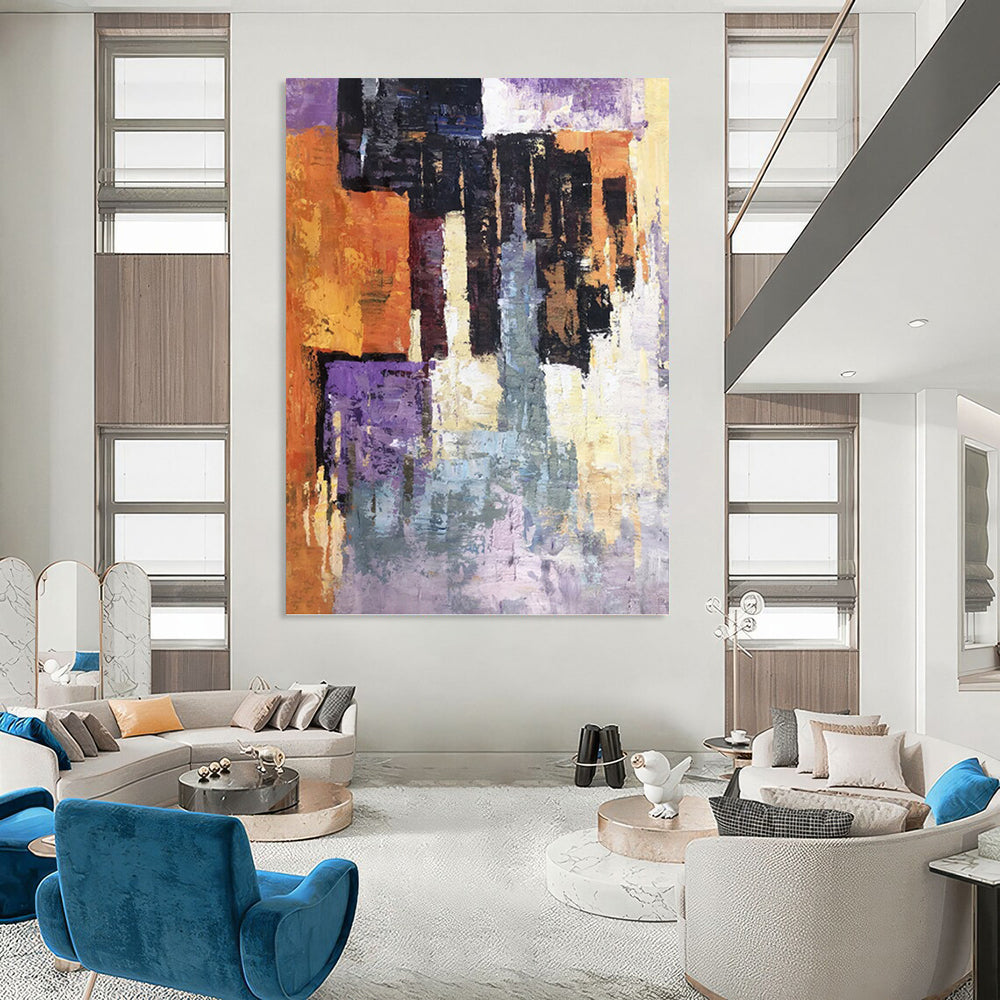 Colorful Geometric Abstraction - Abstract Painting On Canvas DKH1305