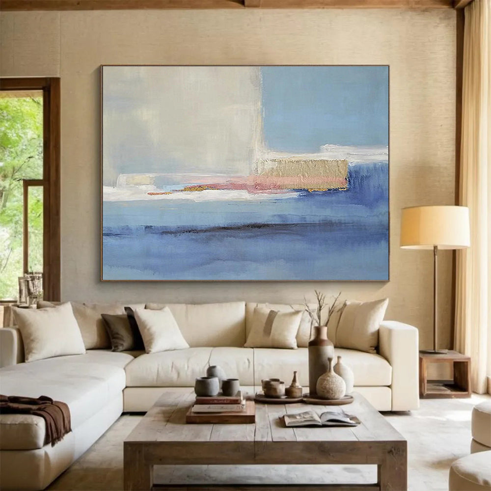 “Minimalist Color Field” Abstract Minimalist Painting On Canvas DKH407