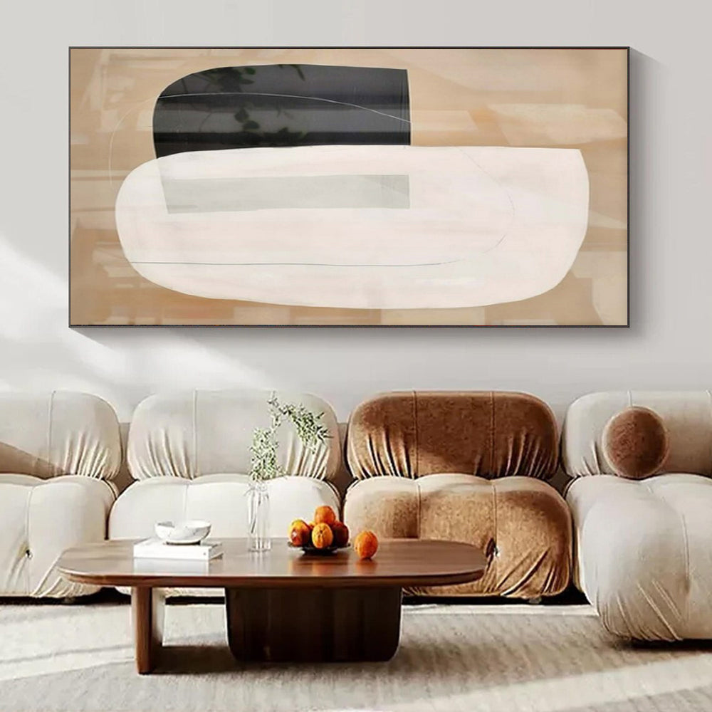 “Translucent Shape Collage” – Minimalist Abstract Art CT1051