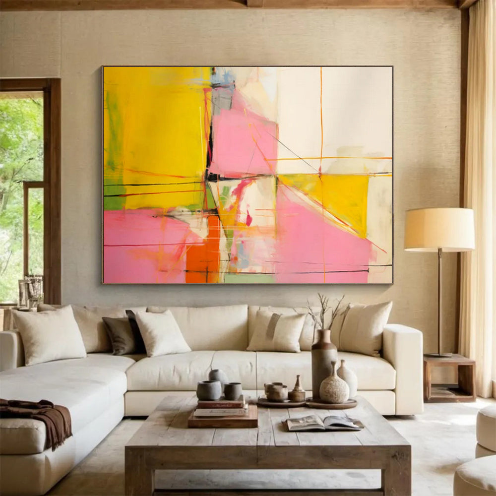 “Vibrant Color - Block Energy” ,Abstract Expressionist Art CT0873