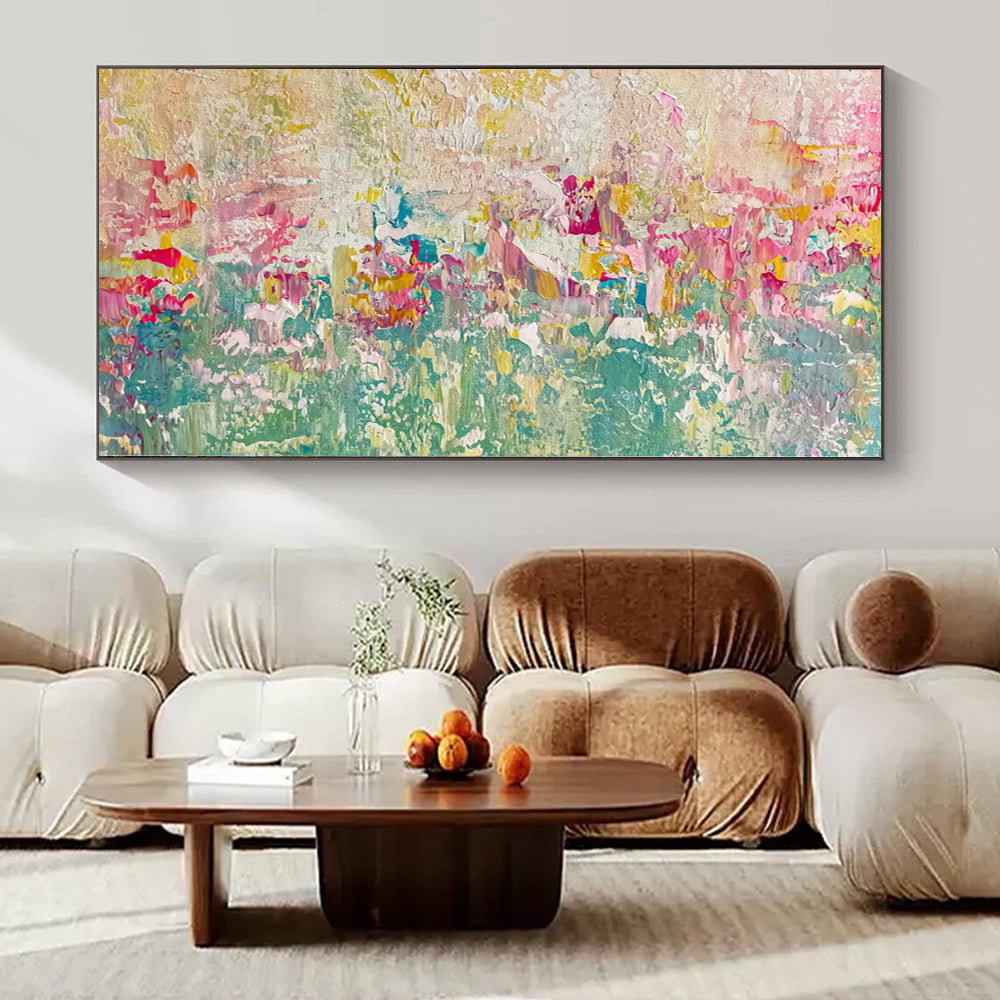 Pastel Color Fusion - Abstract Textured Painting CT1229