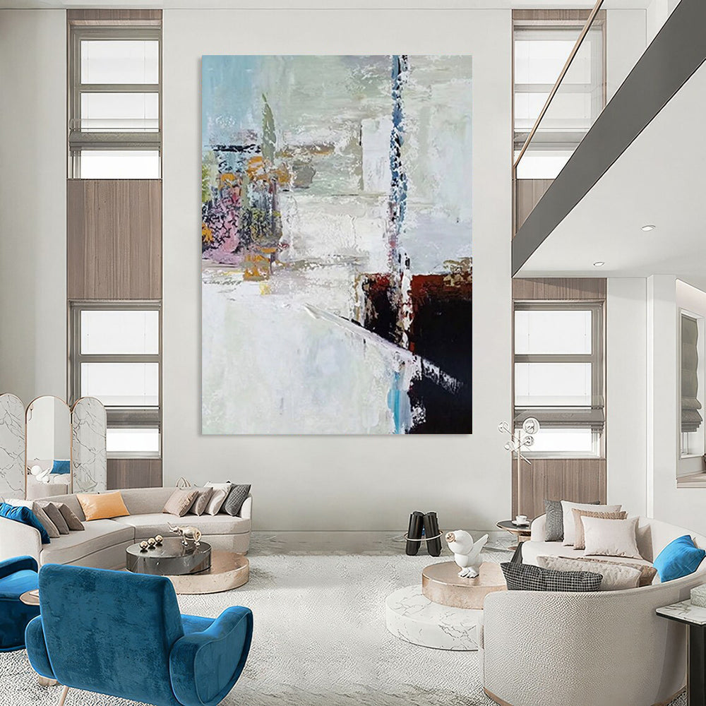 “Colorful Abstract Fragment” - Abstract Expressionist Painting On Canvas DTP040