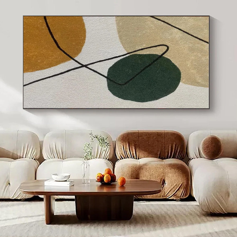 Color - Blocked Geometric Forms - Geometric Minimalist Painting CT1421