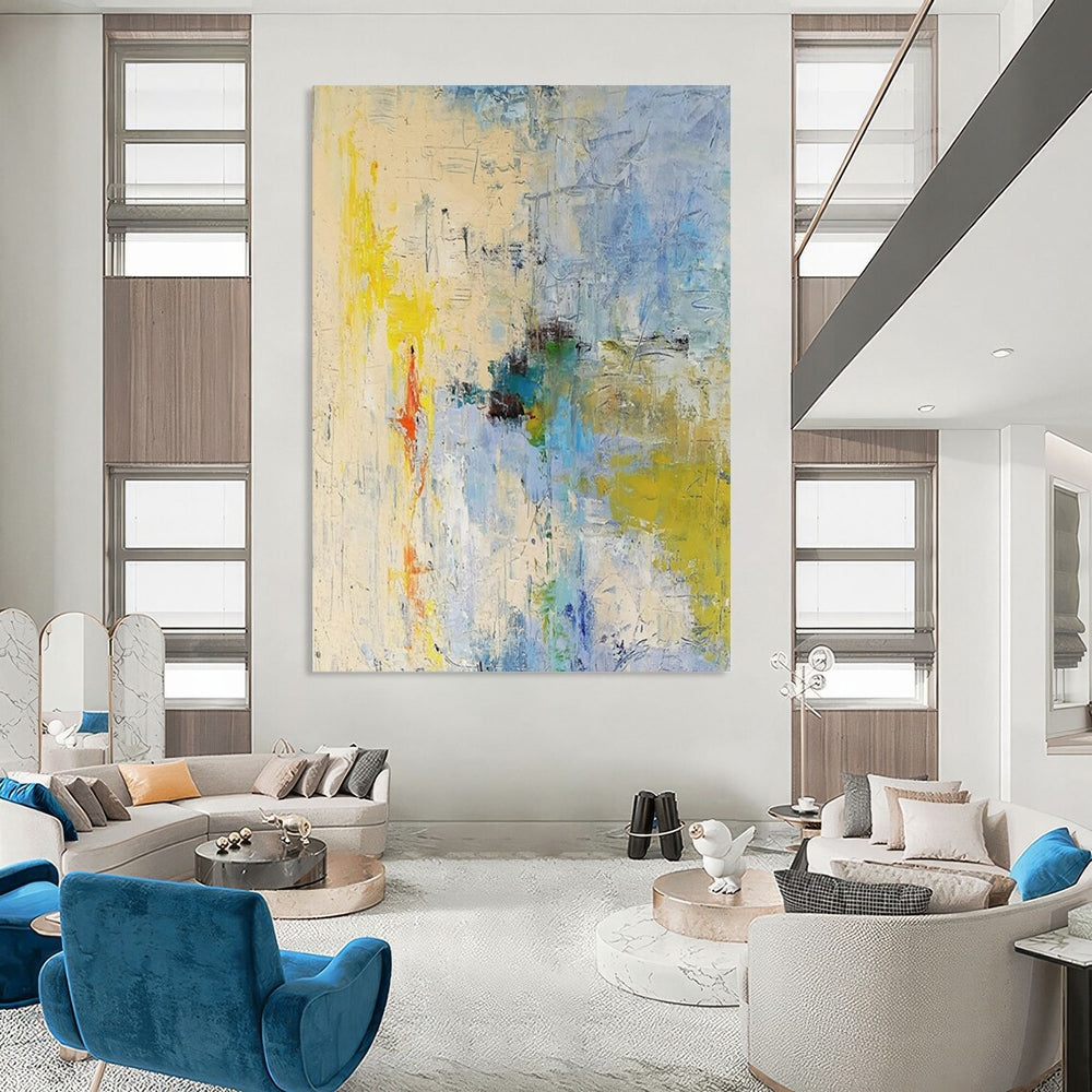 Colorful Abstract Chaos - Expressionist Abstract Painting On Canvas CT2275