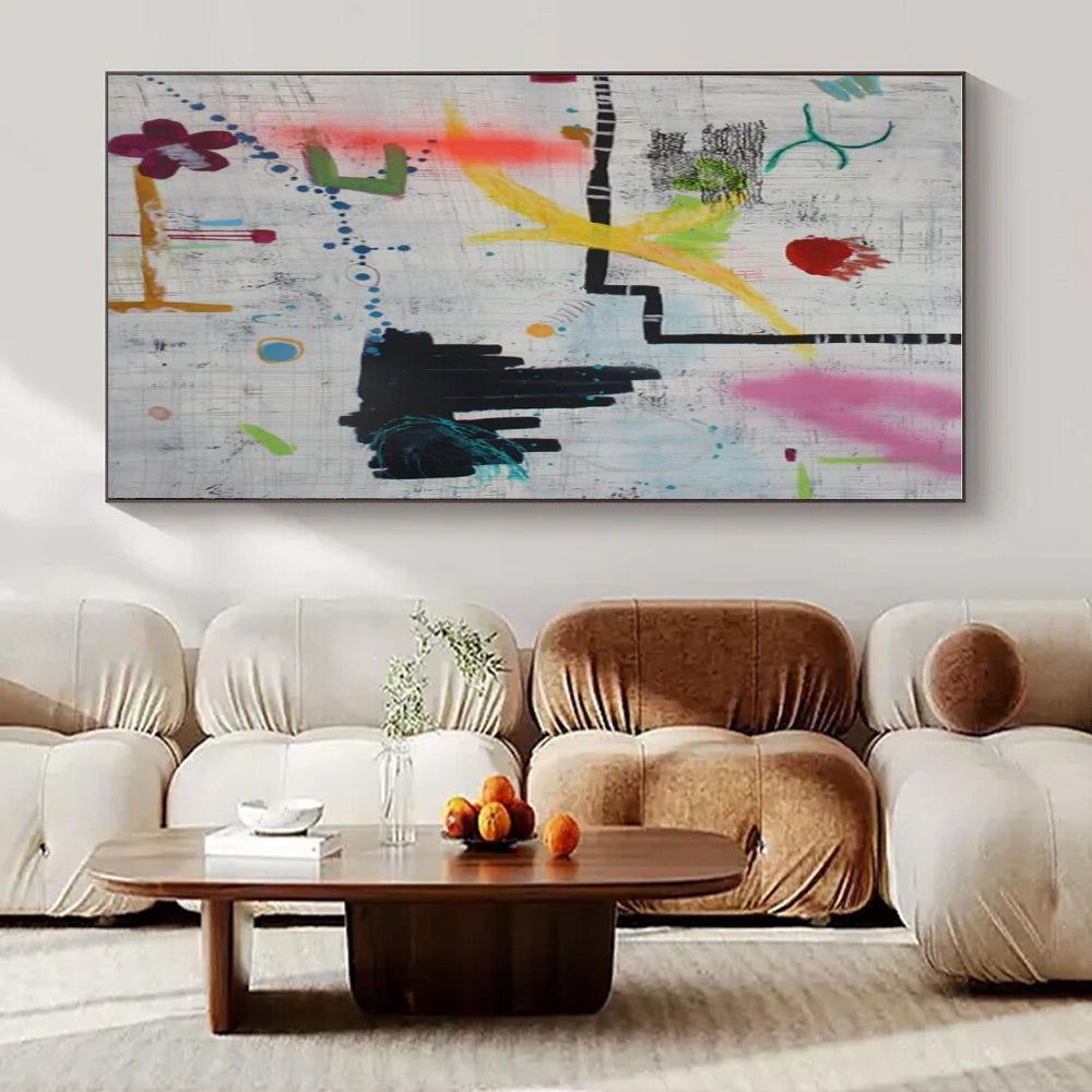 Grid - Graffiti Abstraction - Pop Art - Style Acrylic Painting CT1413