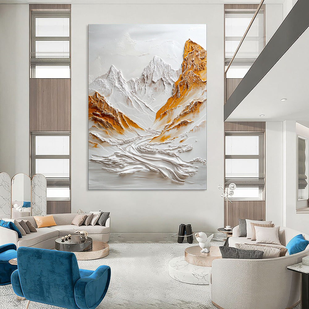 “Textured Mountain Majesty” – 3D Impasto Landscape Art CT2072
