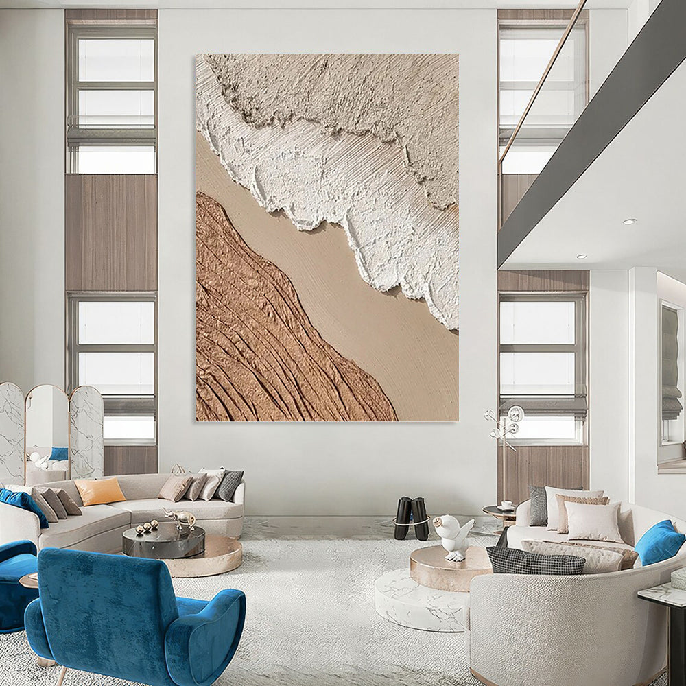 “Earth - Toned Textured Layers - Nature's Palette” Painting On Canvas DKH1130