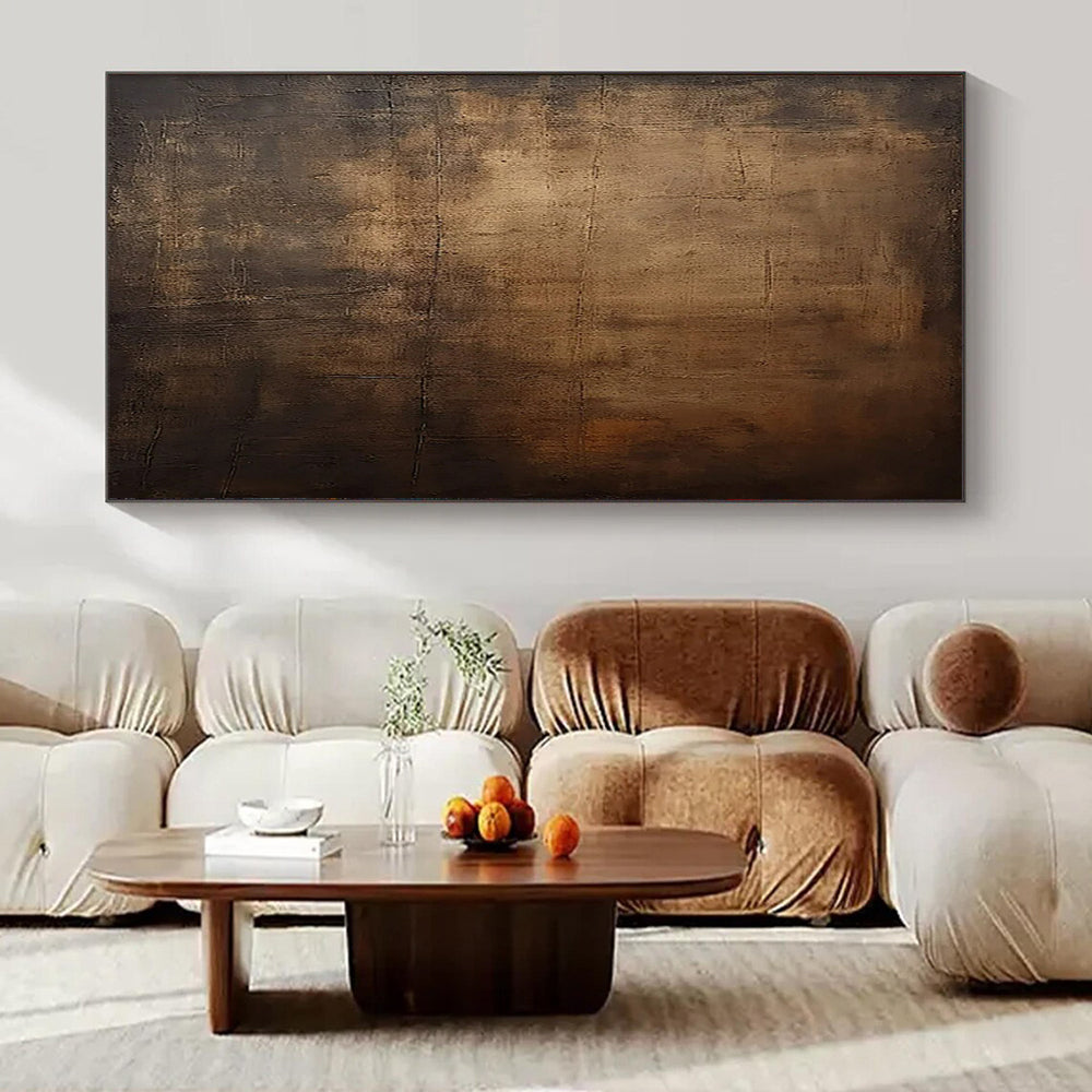 “Brown Textured Abstract” ,Abstract Textured Acrylic Painting CT0944
