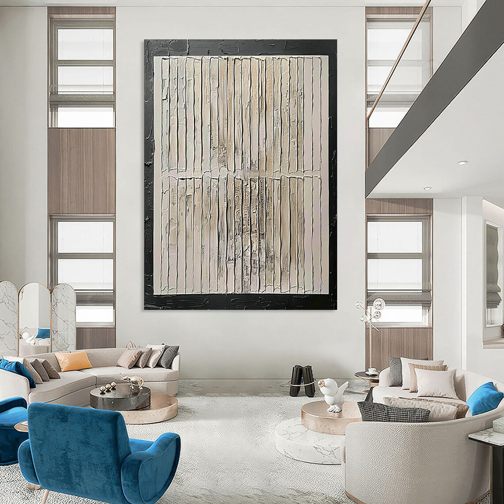 “Textured Neutral Abstract” - Abstract Painting On Canvas CT2352