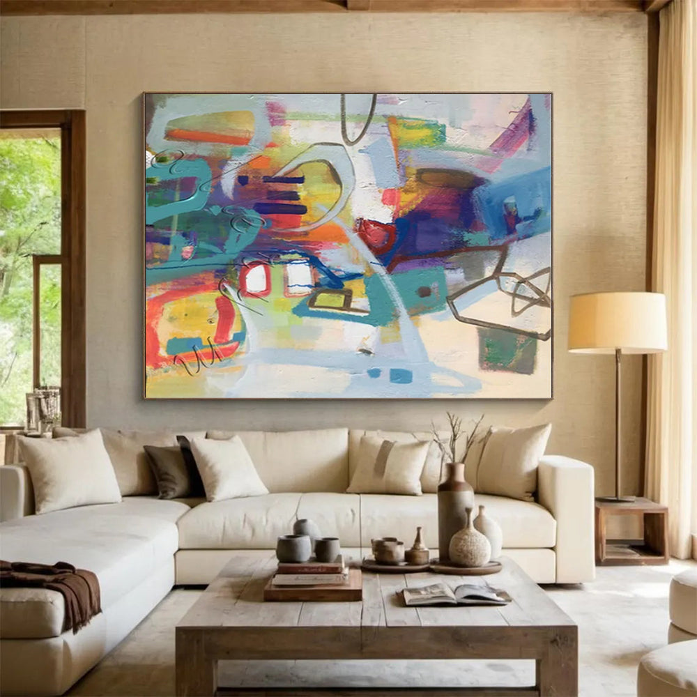 “Colorful Urban Abstract” ,Urban Abstract Mixed - Media CT0887