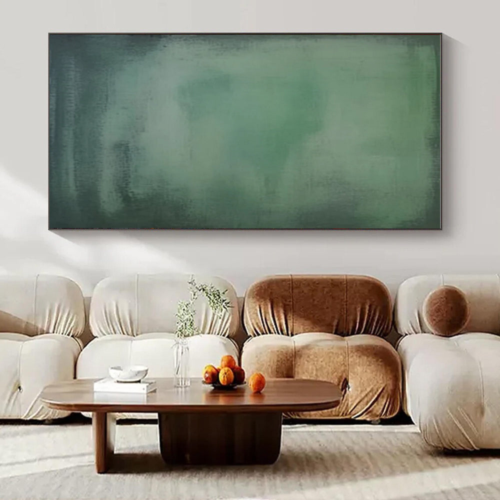 Gradient Green Hues - "Subtle Green Mist" - Minimalist Abstract Painting CT1465