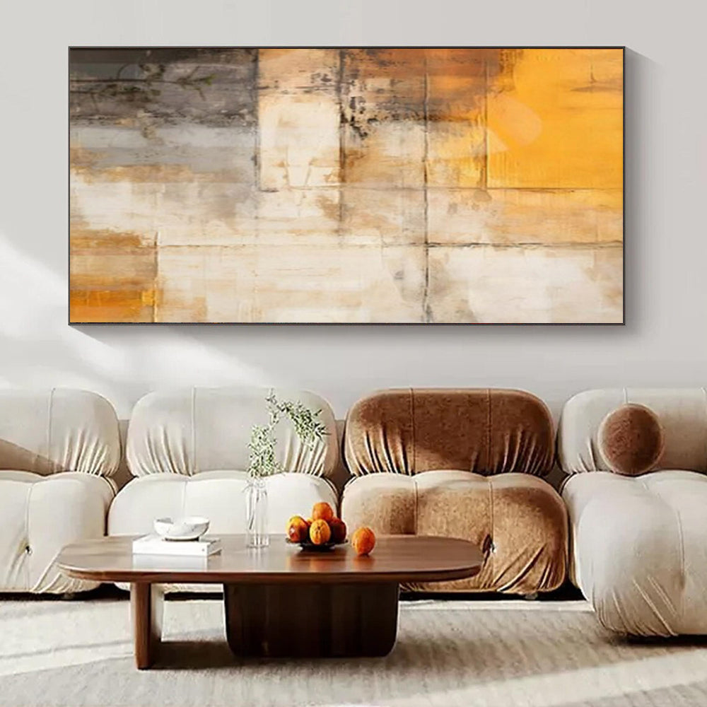 “Warm - Toned Textured Layers (Variation)” – Abstract Textured Painting CT1056