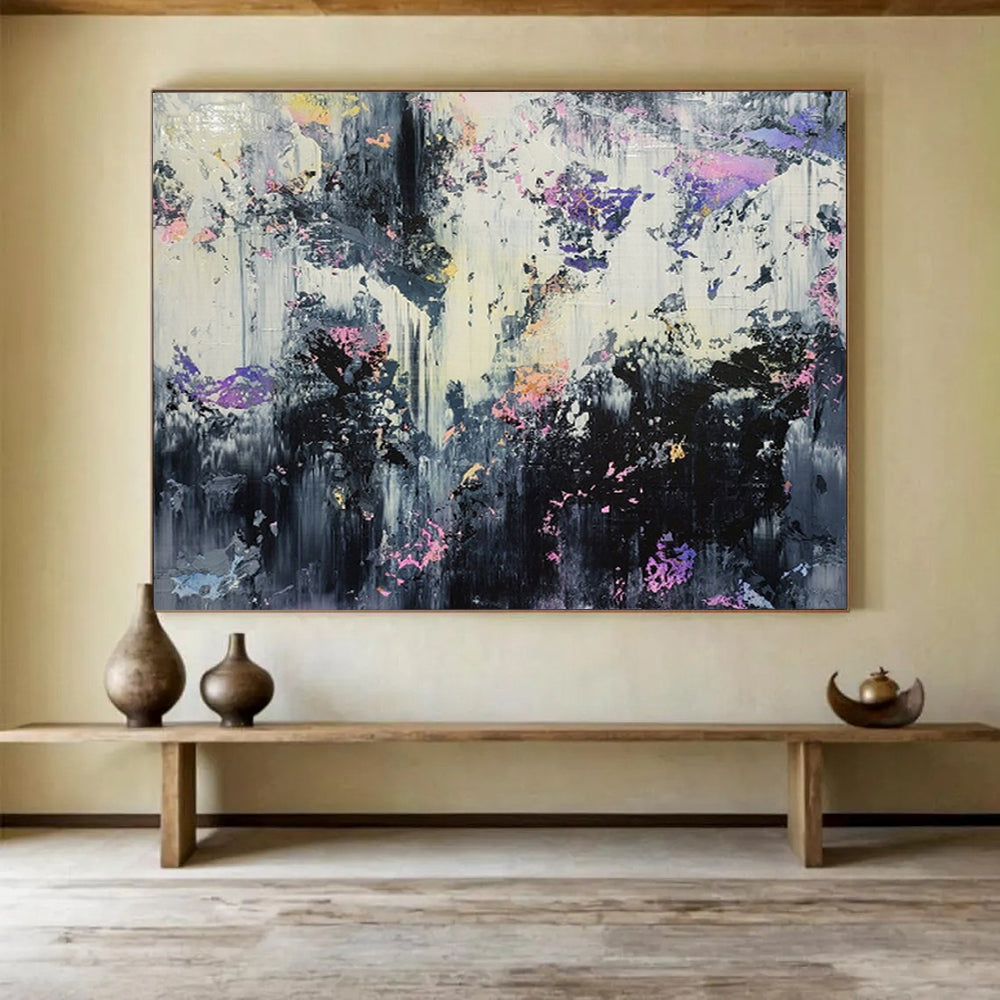 “Moody Abstract Forest” – Expressionistic Nature Acrylic Painting CT1752