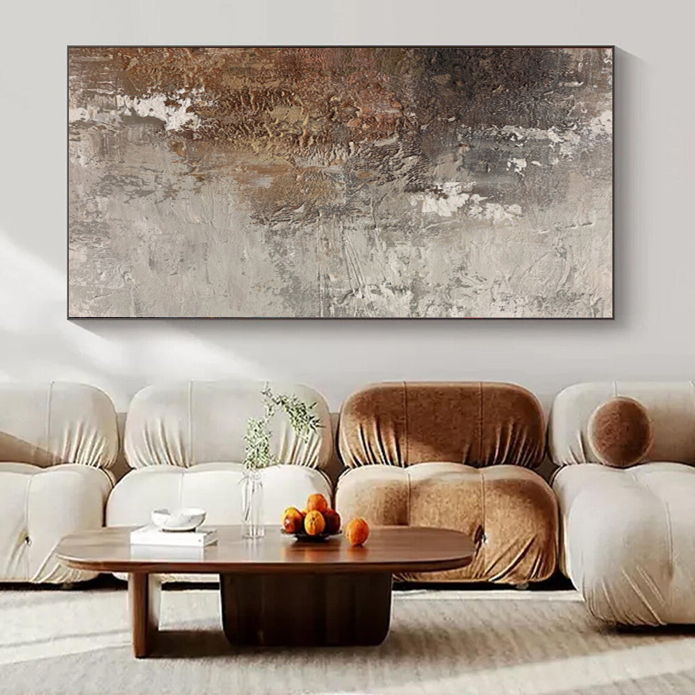 Large-Scale Custom Hand-Painted Abstract Canvas for Dining Room & Hotel Corridors