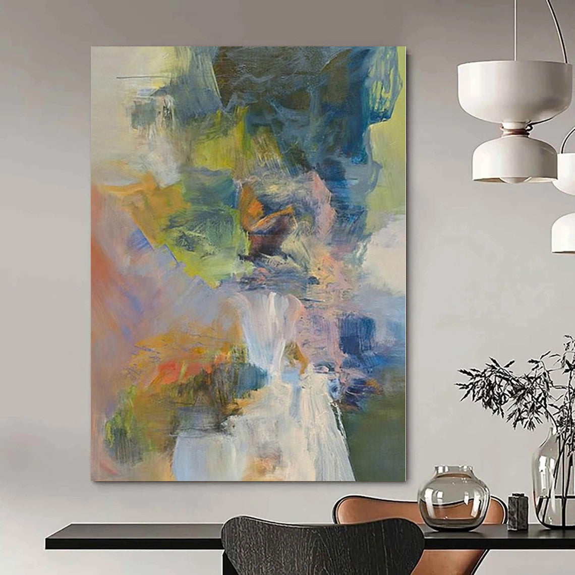 “Colorful Abstract Expression” Acrylic Painting CT0173