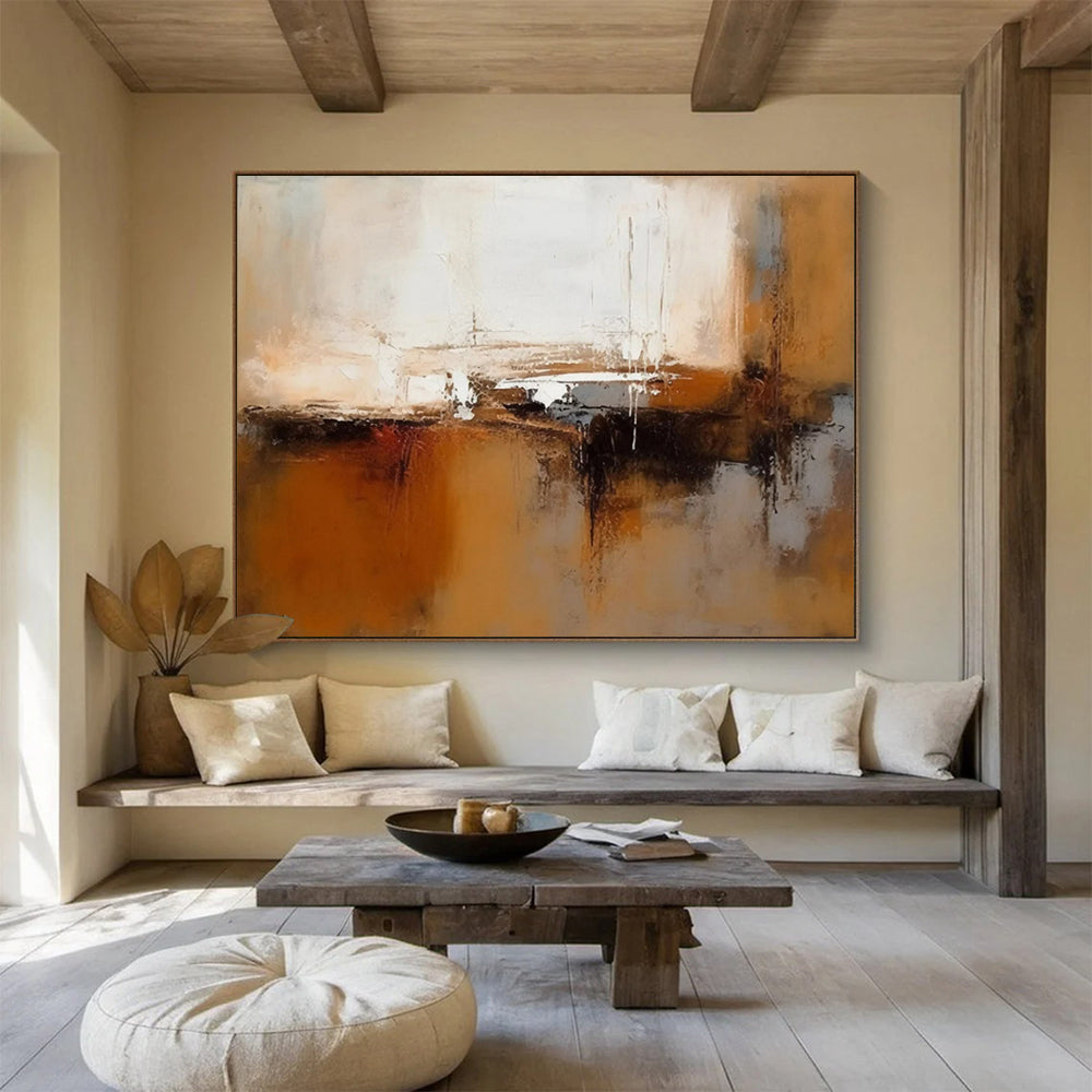 “Soft Abstraction” - Muted whites, browns, grays; blended, fluid forms CT1506