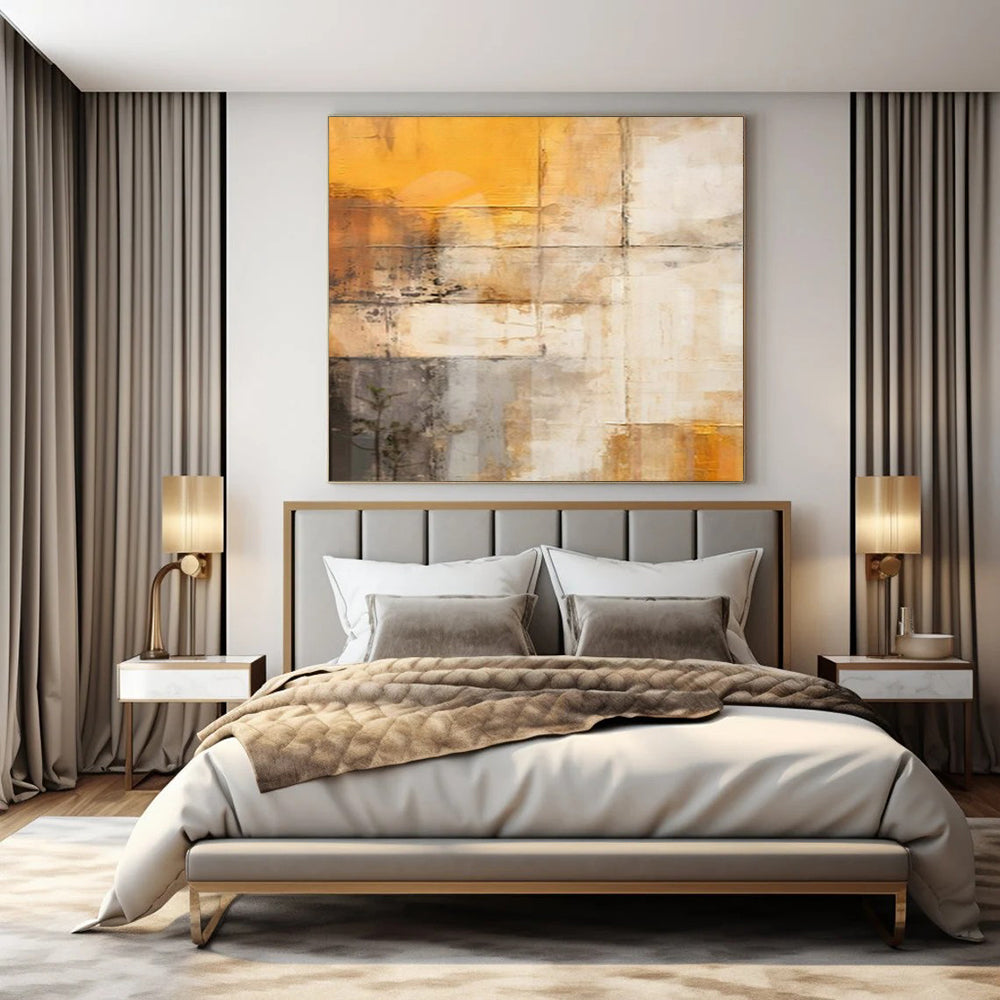 “Warm - Toned Textured Layers (Variation)” – Abstract Textured Painting CT1056