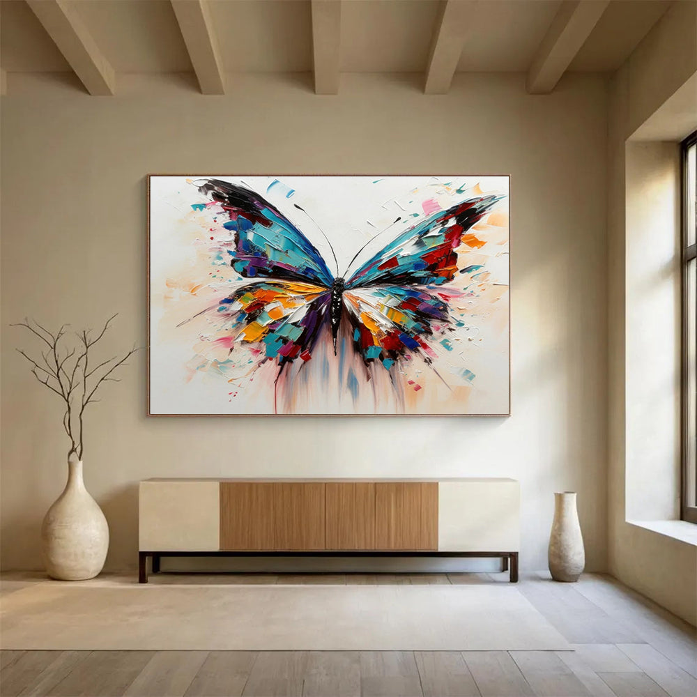 “Colorful Butterfly Wings” Abstract Animal Painting On Canvas DLZ054