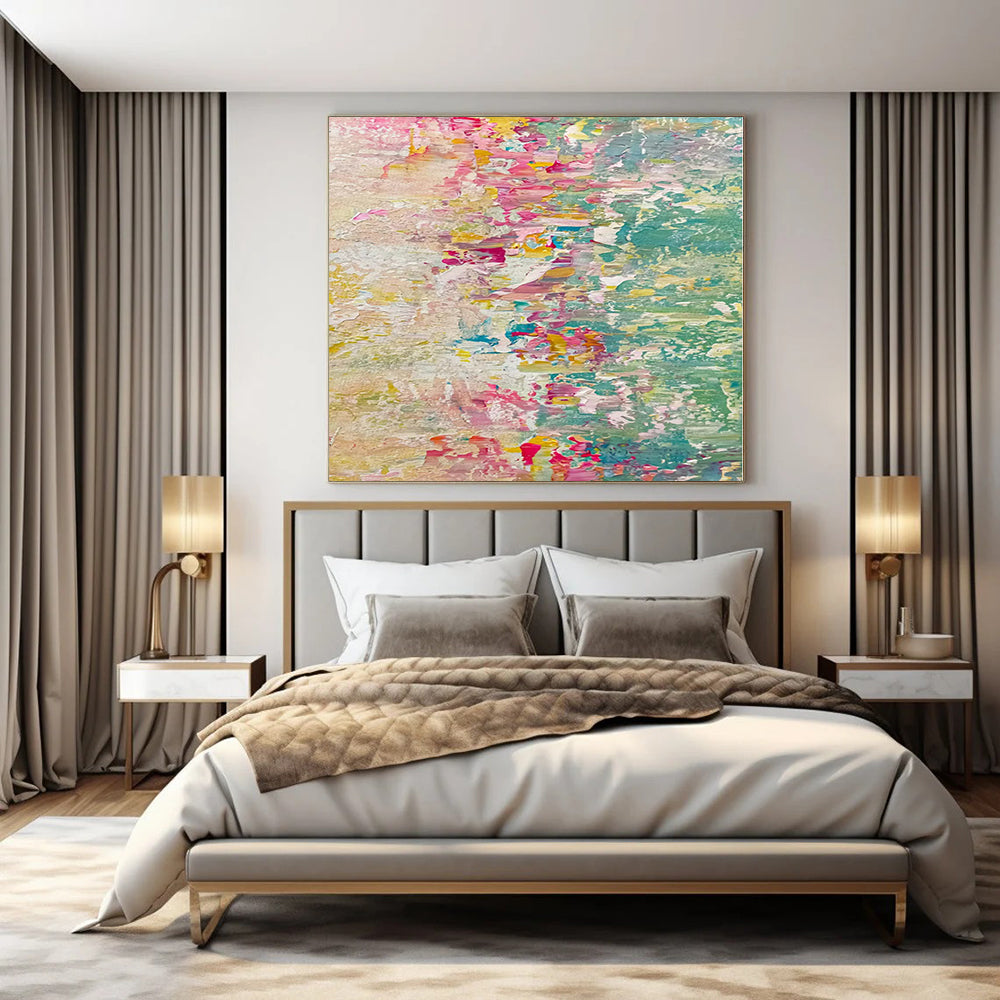 Pastel Color Fusion - Abstract Textured Painting CT1229
