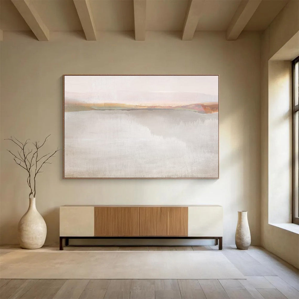 “Muted Landscape” Subtle Scenic Painting On Canvas DLZ120