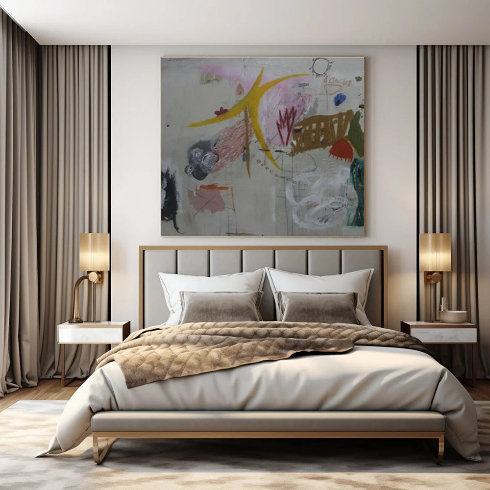 Mixed - Element Abstraction - Mixed - Media Abstract Painting CT1408