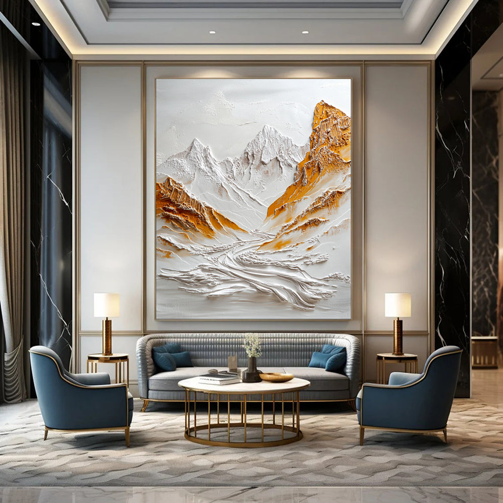 “Textured Mountain Majesty” – 3D Impasto Landscape Art CT2072