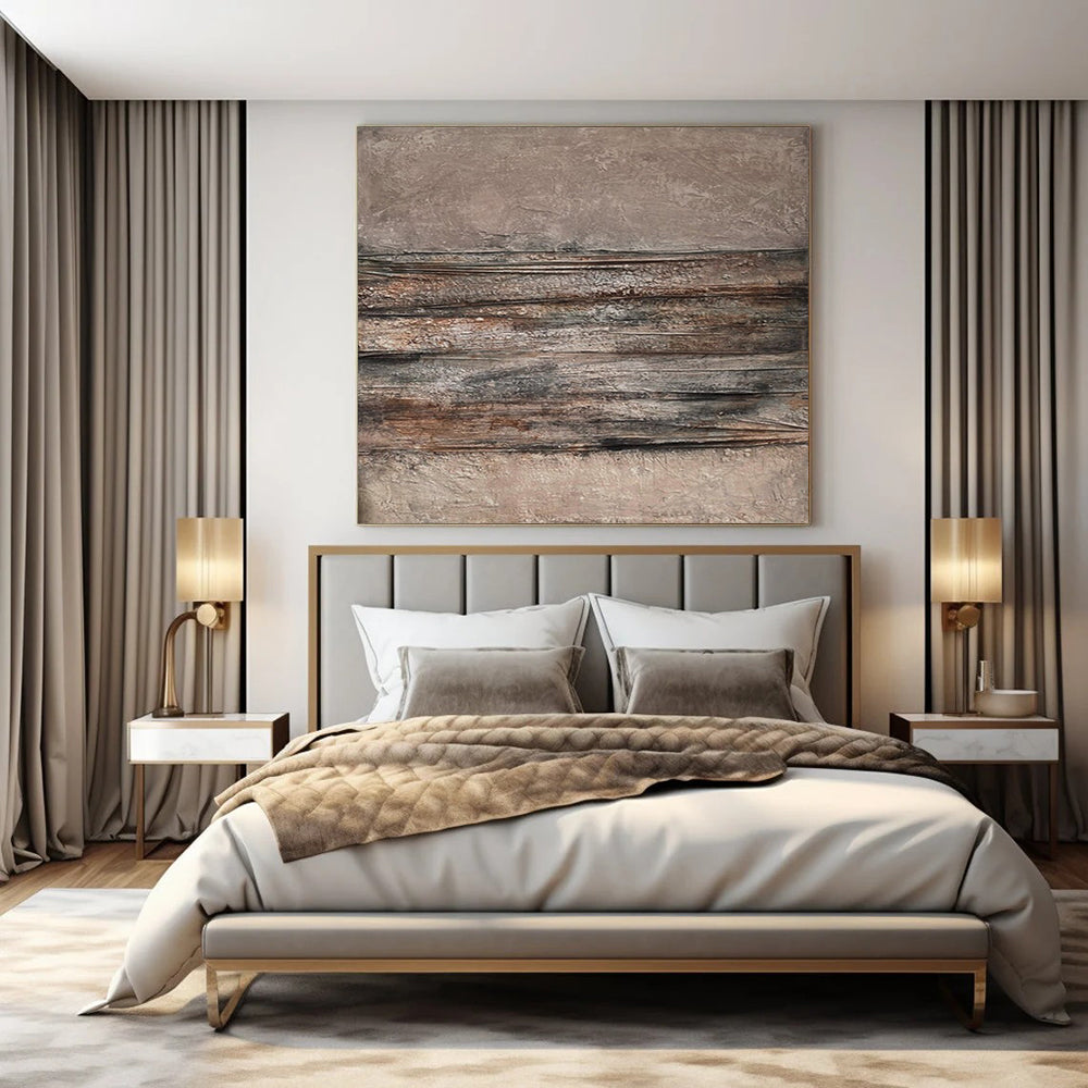 “Brown - Black Layered Textures” – Abstract Layered Art CT0968