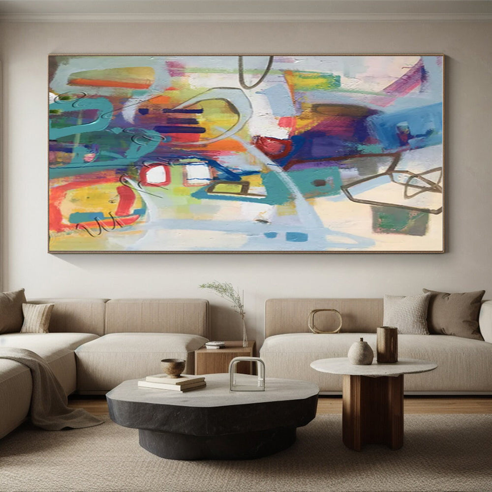 “Colorful Urban Abstract” ,Urban Abstract Mixed - Media CT0887