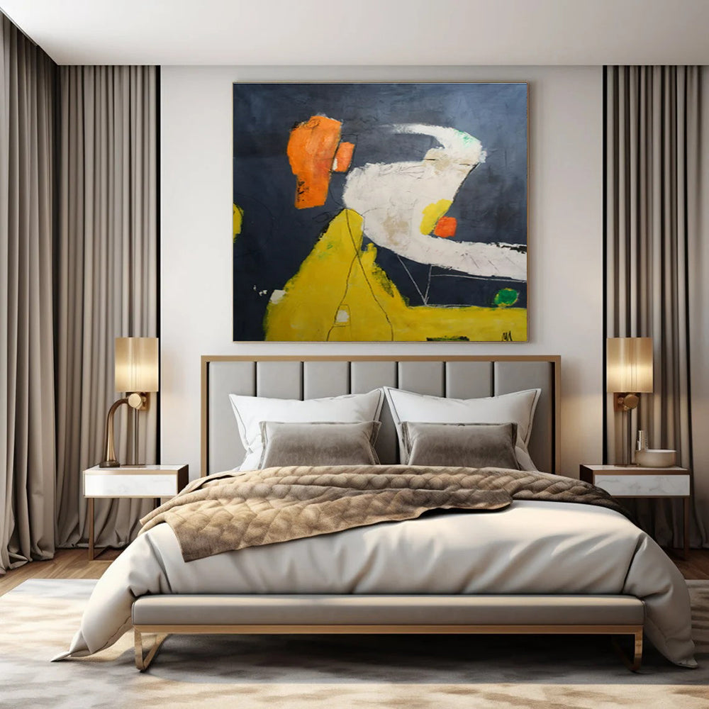 Dark - Background Color - Block Abstraction - Minimalist Abstract - Style Acrylic Painting CT1412