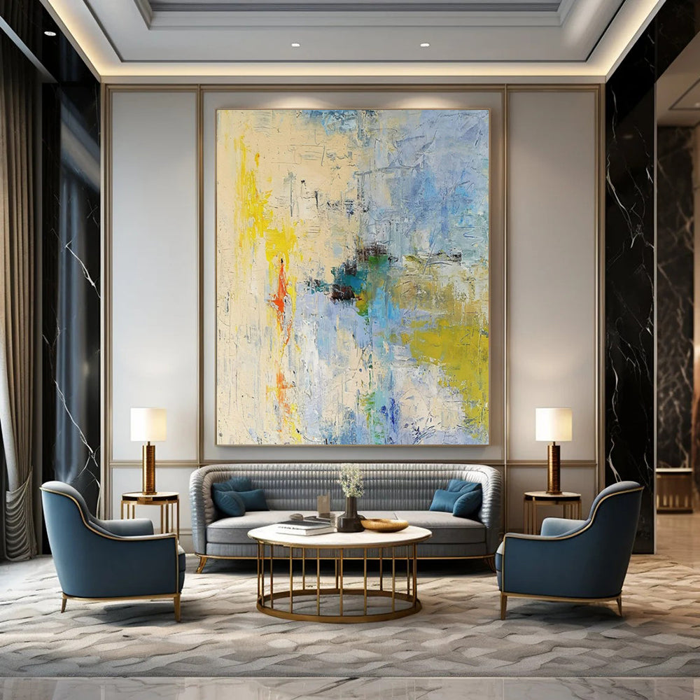 Colorful Abstract Chaos - Expressionist Abstract Painting On Canvas CT2275