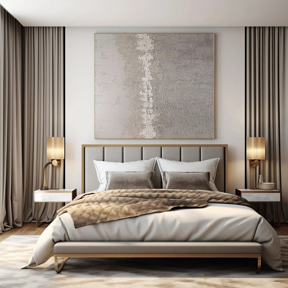 Hand-Painted Bespoke Abstract Mural for Bedroom & Hotel Fitness Studios