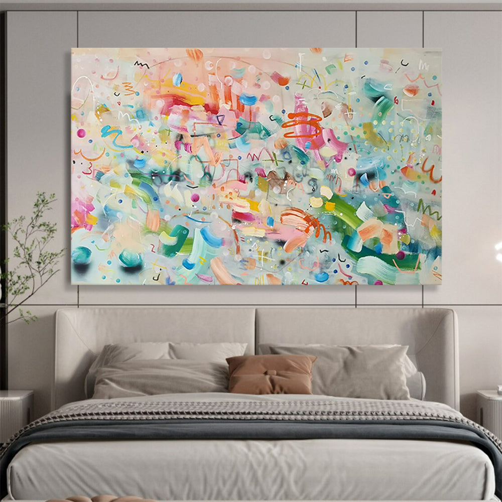 “Whimsical Carnival” - Bright, varied hues; playful, chaotic shapes and doodles CT1496