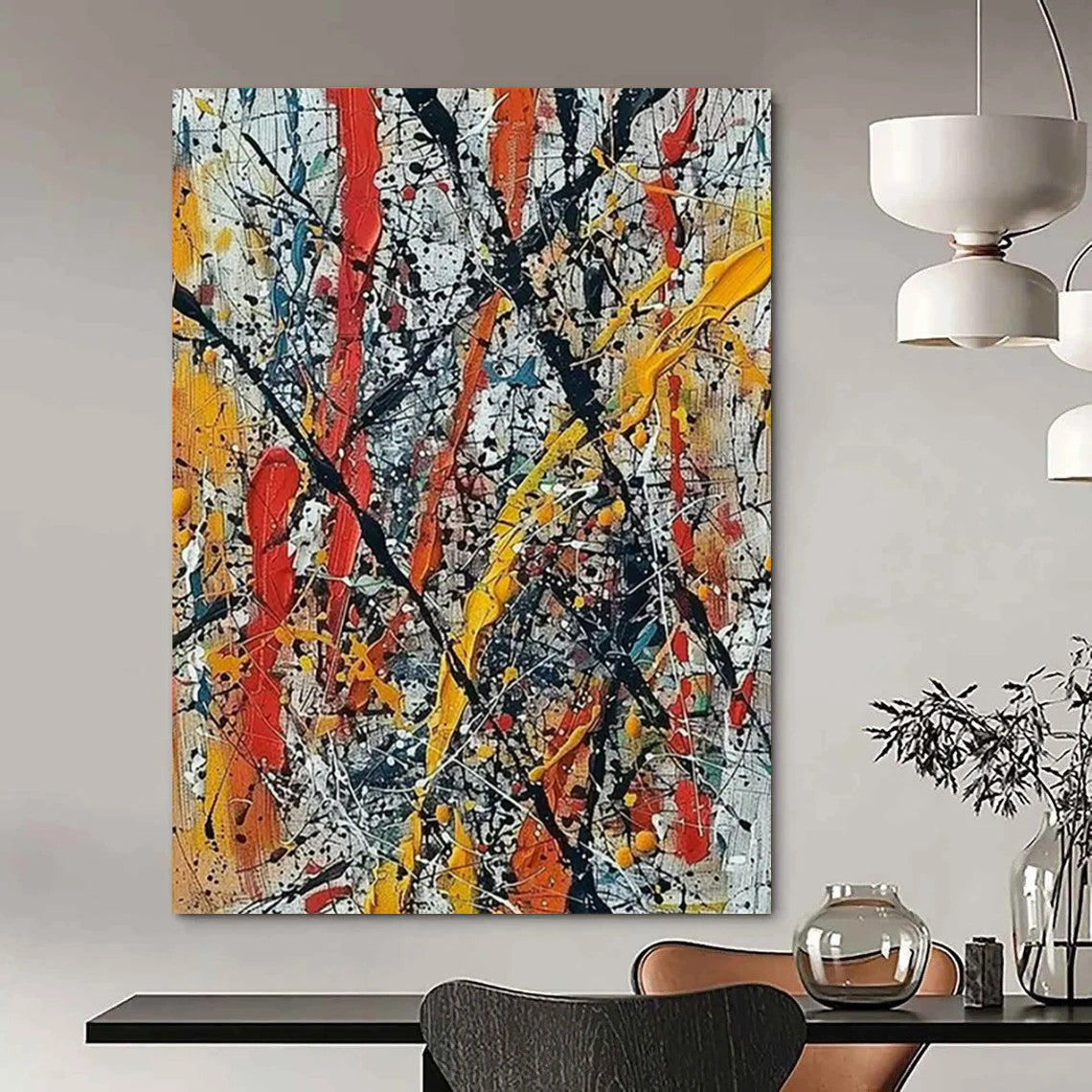“Colorful Drip - Style Abstract” - Abstract Painting On Canvas CT2355