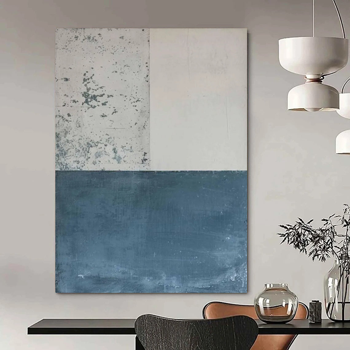 “Minimalist Color Block” - Minimalist Abstract Painting On Canvas DTP085