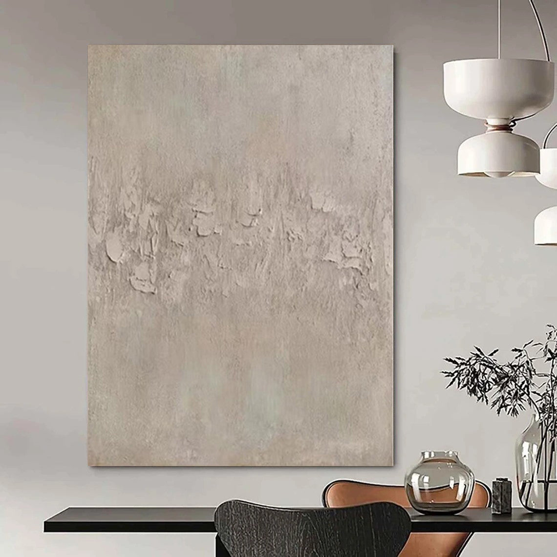 “Subtle Beige Textured Surface” – Minimalist Textured Painting CT1113