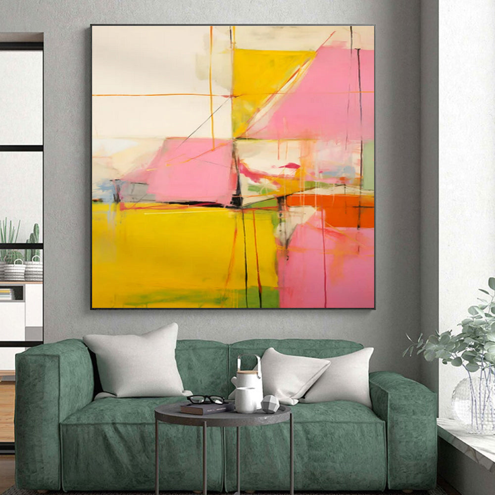 “Vibrant Color - Block Energy” ,Abstract Expressionist Art CT0873