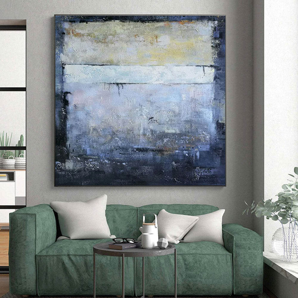 “Muted Gray Layers” ,Abstract Landscape Acrylic Painting CT0907