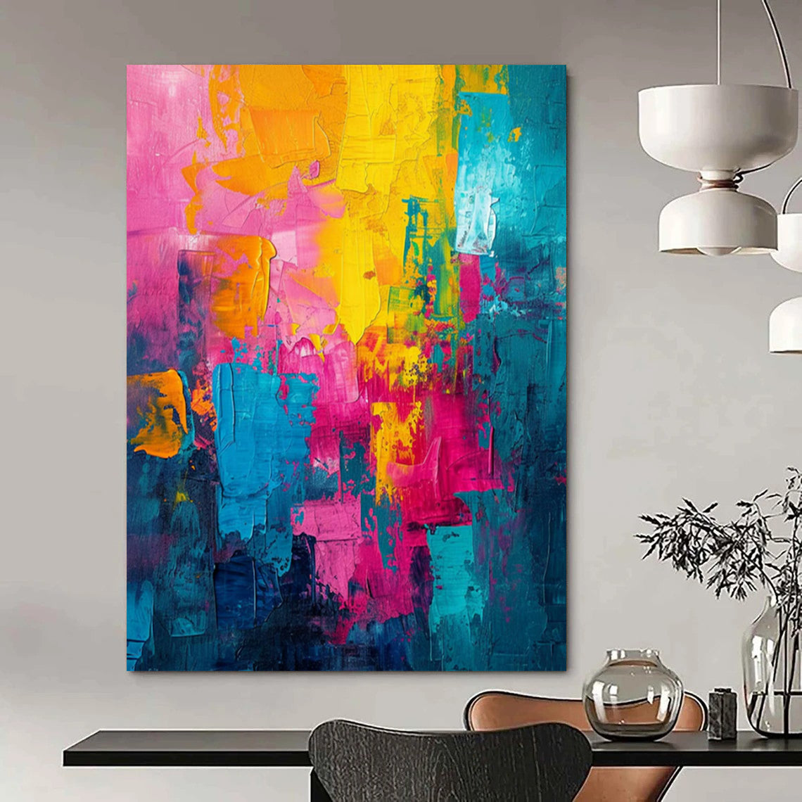 “Color - Explosion Carnival” – Abstract Expressionist Painting CT1024