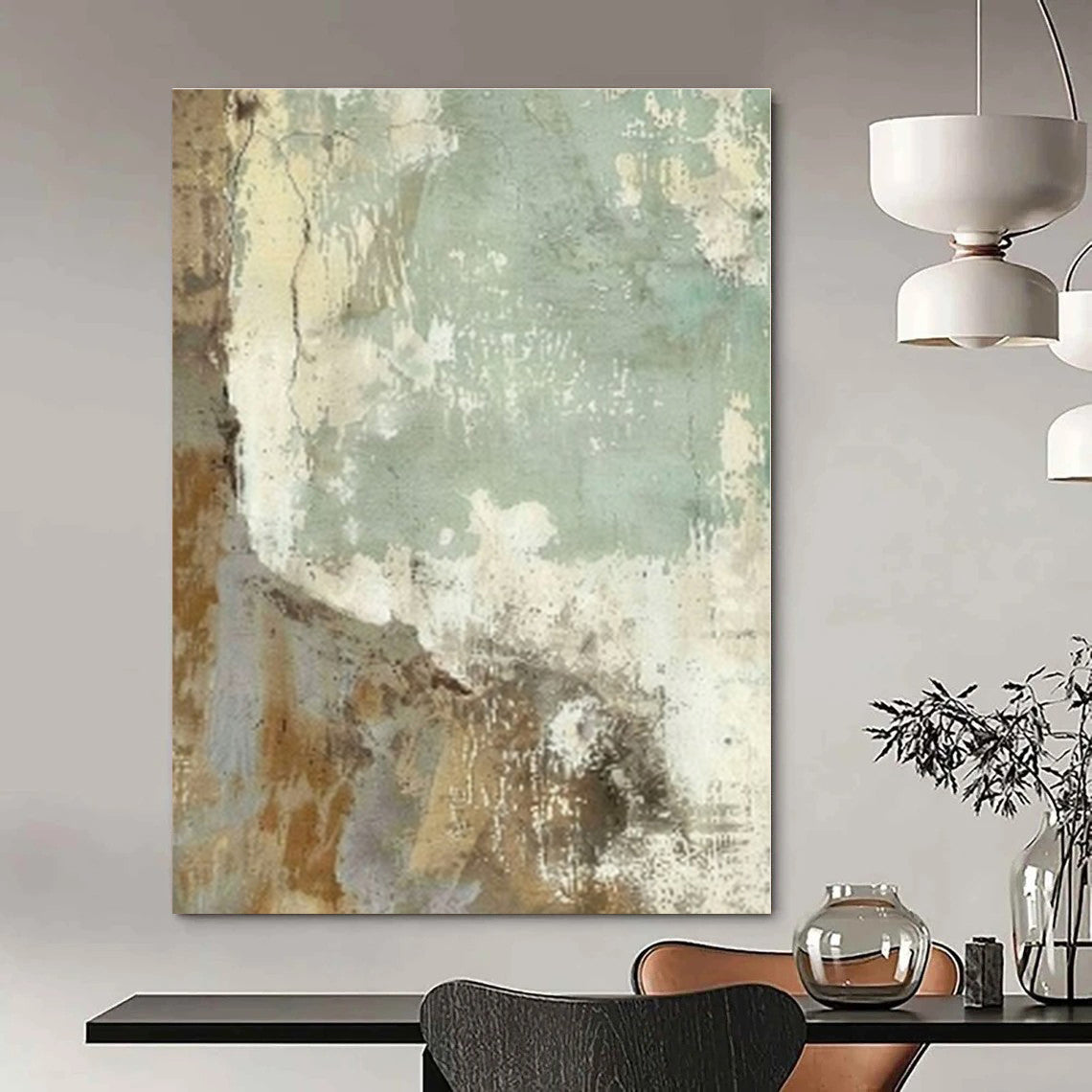 Earthy Textured Patina - Abstract Impasto Oil CT1267