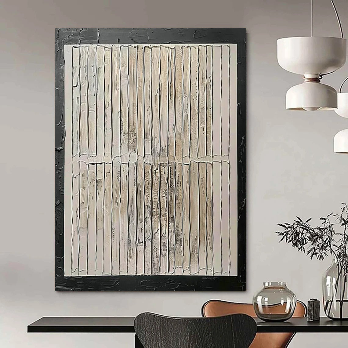 “Textured Neutral Abstract” - Abstract Painting On Canvas CT2352