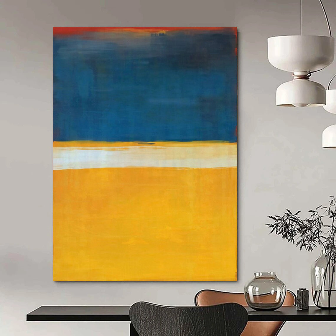 “Blue - Yellow - Red Color Blocks” – Color Field Painting CT1186