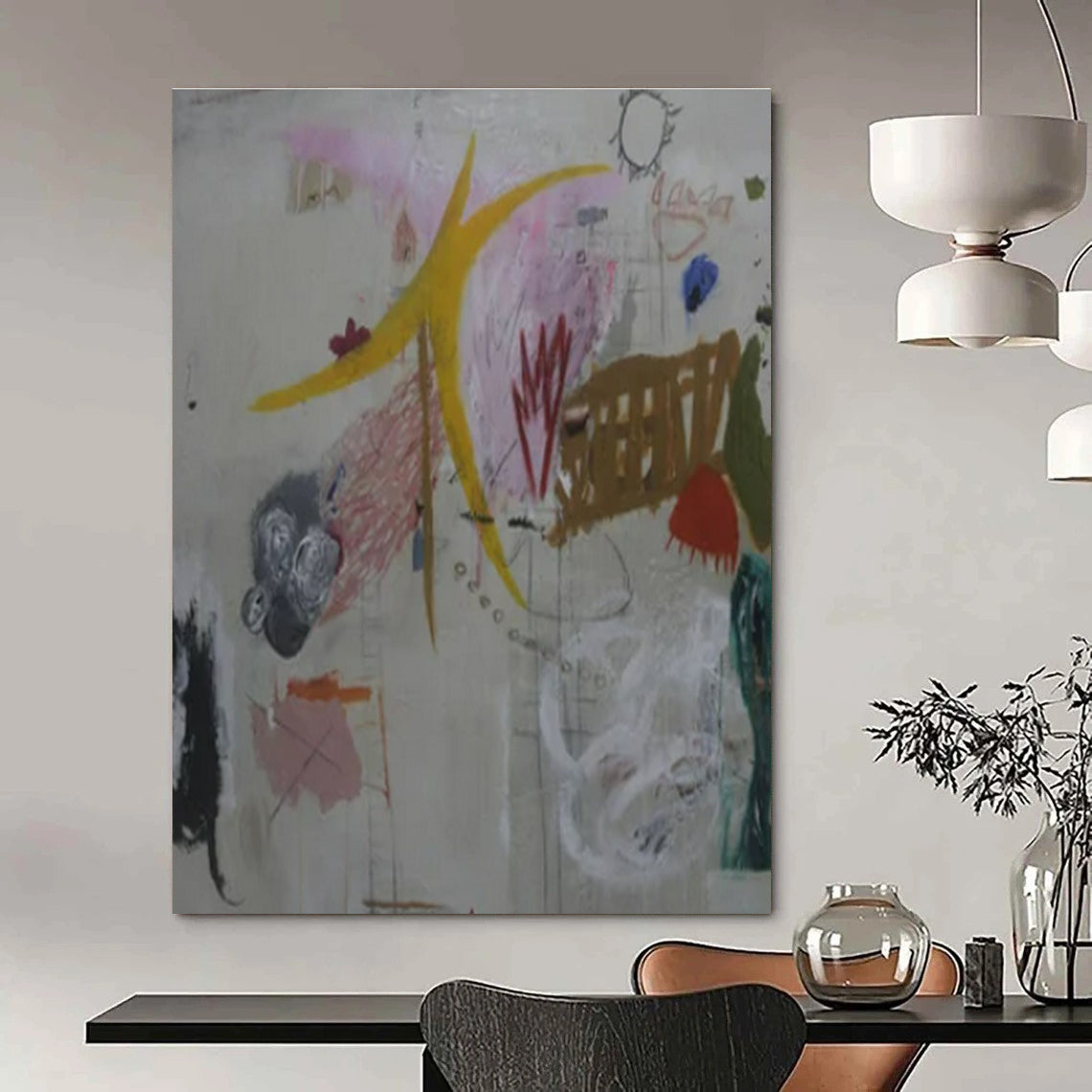Mixed - Element Abstraction - Mixed - Media Abstract Painting CT1408
