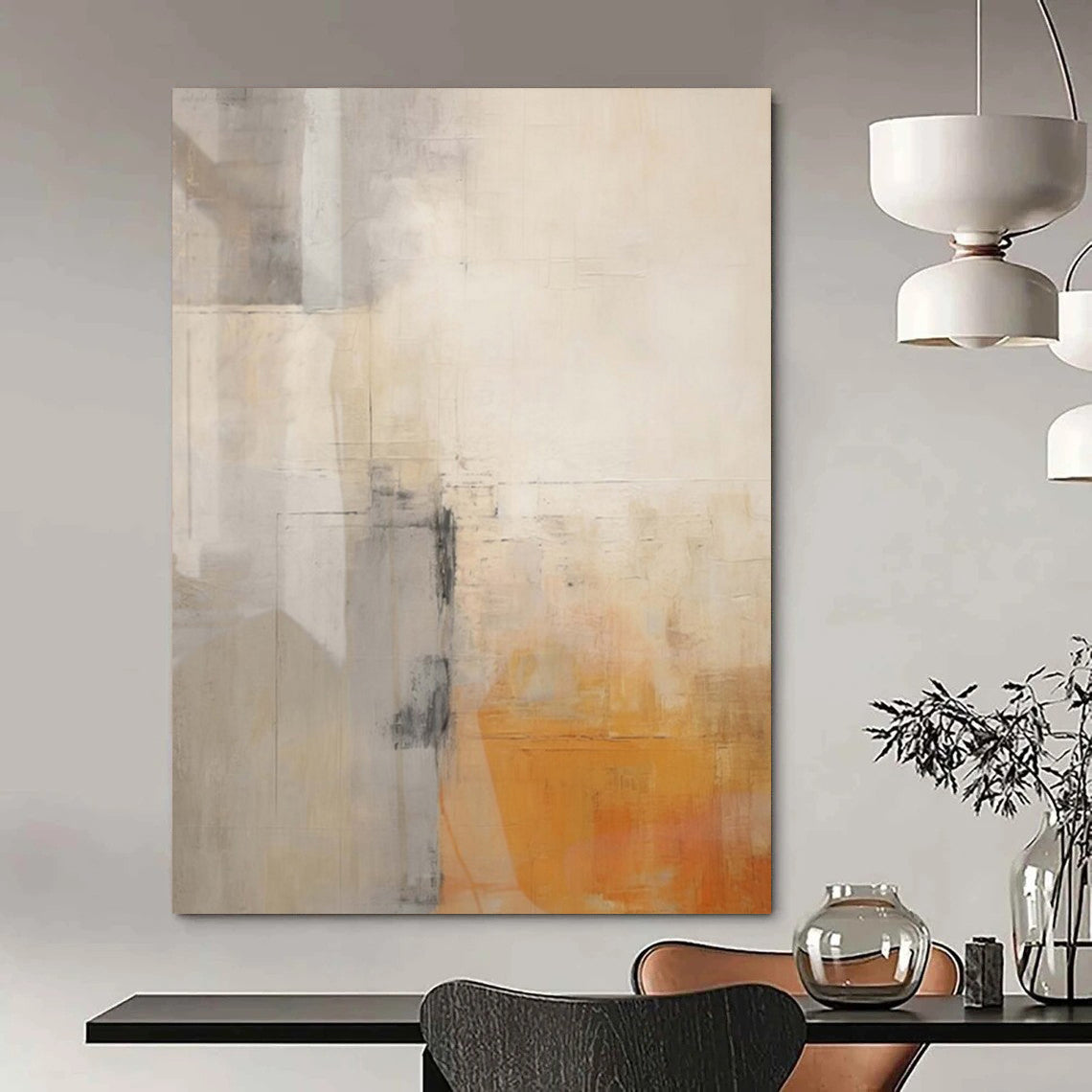 “Neutral Tones with Subtle Shifts” – Abstract Minimalist Painting CT1060