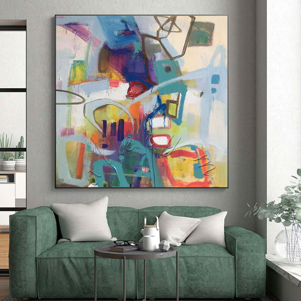 “Colorful Urban Abstract” ,Urban Abstract Mixed - Media CT0887